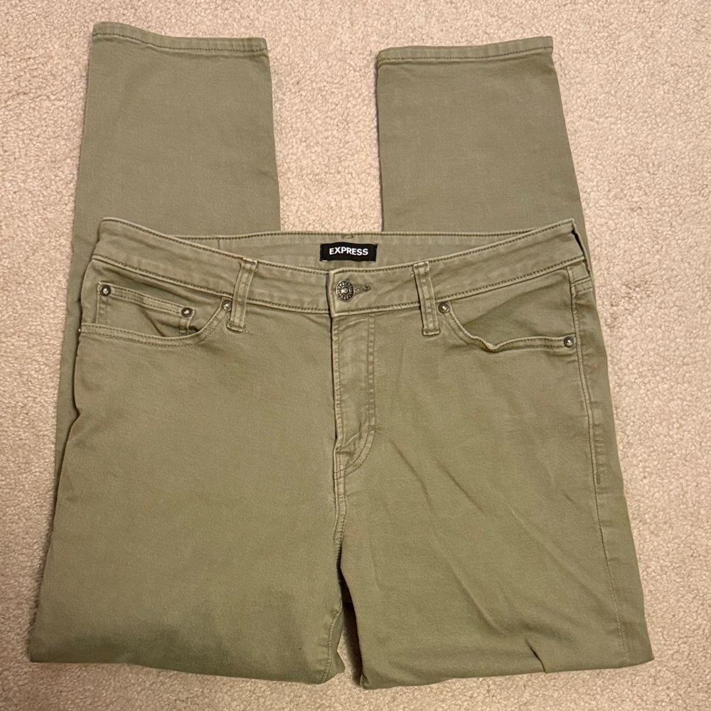 Express Men’s Sage Athletic Slim Jeans